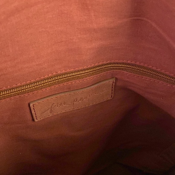 Free People Camilla Convertible Suede Red Leather Backpack